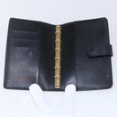 LOUIS VUITTON Epi Agenda PM Day Planner Cover Black R20052 LV Auth 150463-8