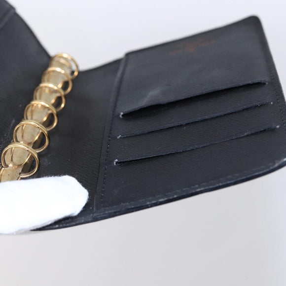 LOUIS VUITTON Epi Agenda PM Day Planner Cover Black R20052 LV Auth 150463