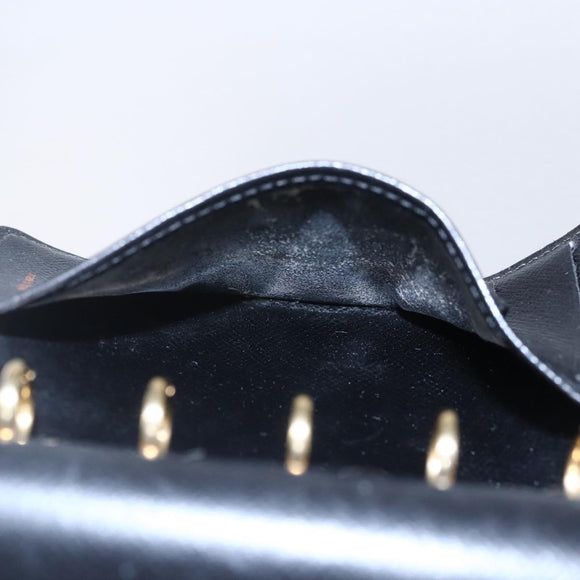 LOUIS VUITTON Epi Agenda PM Day Planner Cover Black R20052 LV Auth 150463