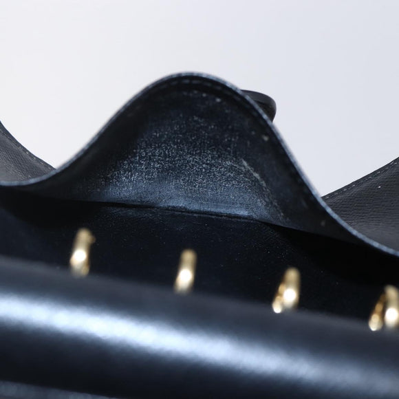 LOUIS VUITTON Epi Agenda PM Day Planner Cover Black R20052 LV Auth 150463