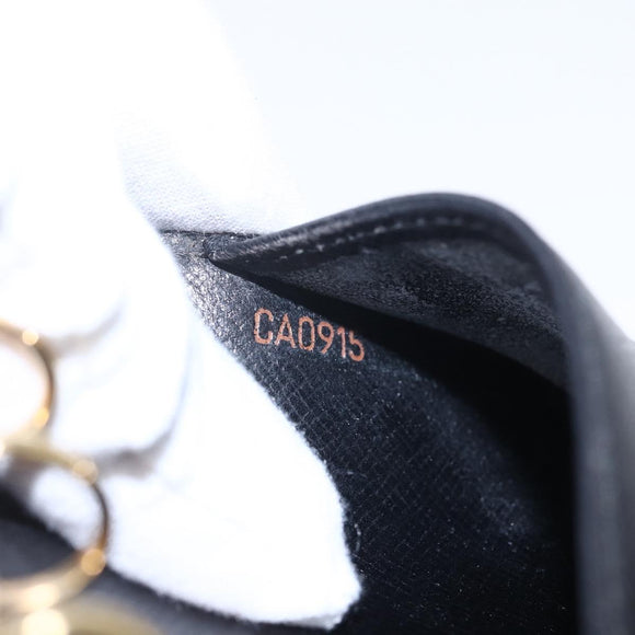 LOUIS VUITTON Epi Agenda PM Day Planner Cover Black R20052 LV Auth 150463