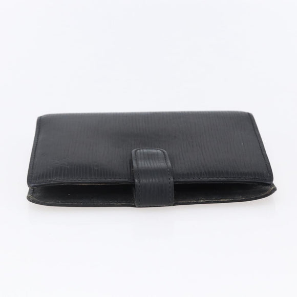 LOUIS VUITTON Epi Agenda PM Day Planner Cover Black R20052 LV Auth 150463