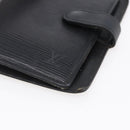 LOUIS VUITTON Epi Agenda PM Day Planner Cover Black R20052 LV Auth 150463-7