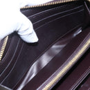 LOUIS VUITTON Vernis Rayure Zippy Wallet Long Wallet Amarante M91717 Auth 150468-10