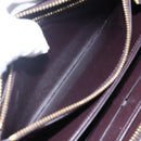 LOUIS VUITTON Vernis Rayure Zippy Wallet Long Wallet Amarante M91717 Auth 150468-11