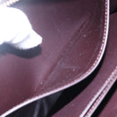 LOUIS VUITTON Vernis Rayure Zippy Wallet Long Wallet Amarante M91717 Auth 150468-21