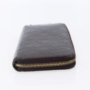 LOUIS VUITTON Vernis Rayure Zippy Wallet Long Wallet Amarante M91717 Auth 150468-4