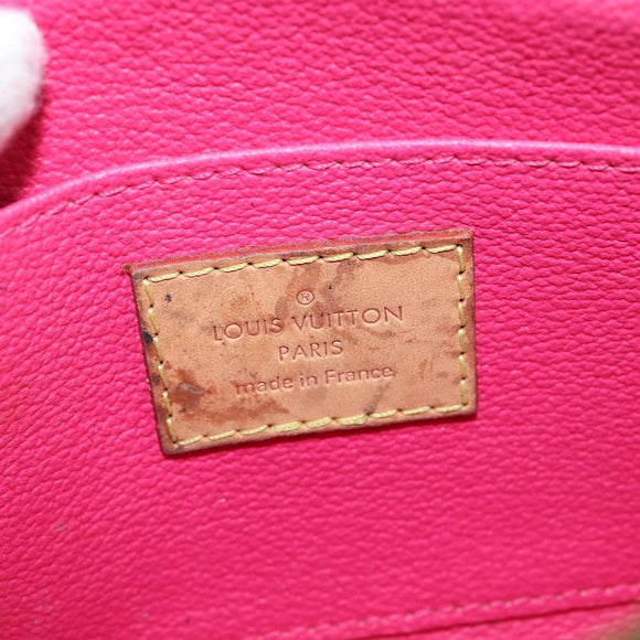 LOUIS VUITTON Multicolor Pochette Cosmetic Pouch Black M47355 LV Auth 150469V