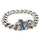 LOUIS VUITTON LV Chain Bracelet Bracelet metal Silver M0919L LV Auth 150471M-1