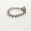 LOUIS VUITTON LV Chain Bracelet Bracelet metal Silver M0919L LV Auth 150471M-5