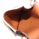 CELINE Triomphe Macadam Canvas Phone Pouch PVC Beige Auth 150473-16