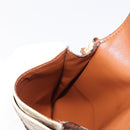 CELINE Triomphe Macadam Canvas Phone Pouch PVC Beige Auth 150473-17