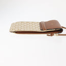 CELINE Triomphe Macadam Canvas Phone Pouch PVC Beige Auth 150473-4