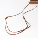 CELINE Triomphe Macadam Canvas Phone Pouch PVC Beige Auth 150473-7