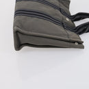 HERMES Fourre Tout Hand Bag Canvas 2 Set Gray Auth 150478-12