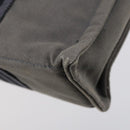 HERMES Fourre Tout Hand Bag Canvas 2 Set Gray Auth 150478-16