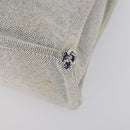 HERMES Fourre Tout Hand Bag Canvas 2 Set Gray Auth 150478-8