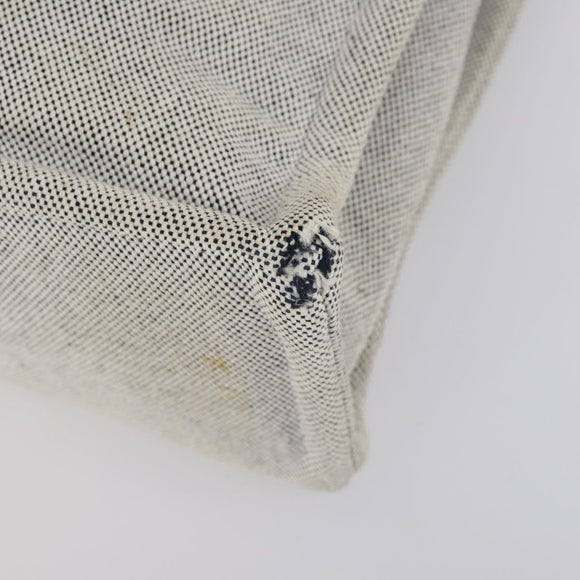 HERMES Fourre Tout Hand Bag Canvas 2 Set Gray Auth 150478