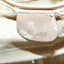 GUCCI Bamboo Hand Bag Leather 2way Beige Gold 001 1014 1638 Auth 150479-18