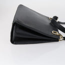 Salvatore Ferragamo Celine Hand Bag Nylon Leather 2 Set Black Auth 150480-4