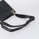Salvatore Ferragamo Celine Hand Bag Nylon Leather 2 Set Black Auth 150480-5