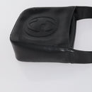 GUCCI GG Canvas Shoulder Bag Leather 3 Set Beige Black Auth 150481-18