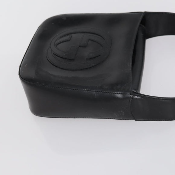 GUCCI GG Canvas Shoulder Bag Leather 3 Set Beige Black Auth 150481