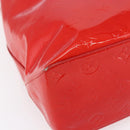LOUIS VUITTON Monogram Vernis Reade MM Hand Bag Red Rouge M91086 LV Auth 150501-14