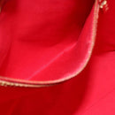 LOUIS VUITTON Monogram Vernis Reade MM Hand Bag Red Rouge M91086 LV Auth 150501-20