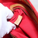 LOUIS VUITTON Monogram Vernis Reade MM Hand Bag Red Rouge M91086 LV Auth 150501-12