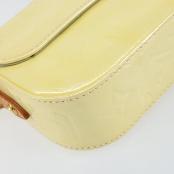 LOUIS VUITTON Monogram Vernis Malibu Street Bag Perle M91507 LV Auth 150502