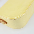 LOUIS VUITTON Monogram Vernis Malibu Street Bag Perle M91507 LV Auth 150502-17