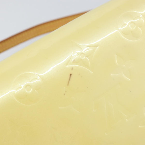 LOUIS VUITTON Monogram Vernis Malibu Street Bag Perle M91507 LV Auth 150502