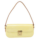 LOUIS VUITTON Monogram Vernis Malibu Street Bag Perle M91507 LV Auth 150502-13