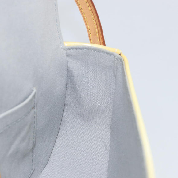 LOUIS VUITTON Monogram Vernis Malibu Street Bag Perle M91507 LV Auth 150502