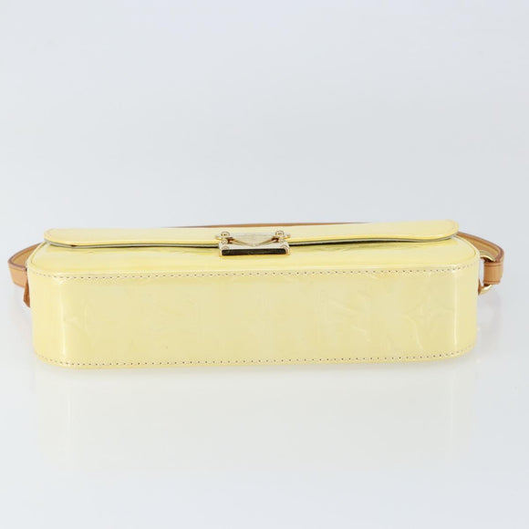 LOUIS VUITTON Monogram Vernis Malibu Street Bag Perle M91507 LV Auth 150502