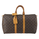 LOUIS VUITTON Monogram Keepall 45 Boston Bag M41428 LV Auth 150505-13