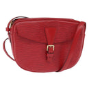 LOUIS VUITTON Epi Jeune Fille MM Shoulder Bag Red M52157 LV Auth 150510-1