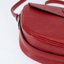 LOUIS VUITTON Epi Jeune Fille MM Shoulder Bag Red M52157 LV Auth 150510-14