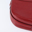LOUIS VUITTON Epi Jeune Fille MM Shoulder Bag Red M52157 LV Auth 150510-16