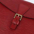LOUIS VUITTON Epi Jeune Fille MM Shoulder Bag Red M52157 LV Auth 150510-18