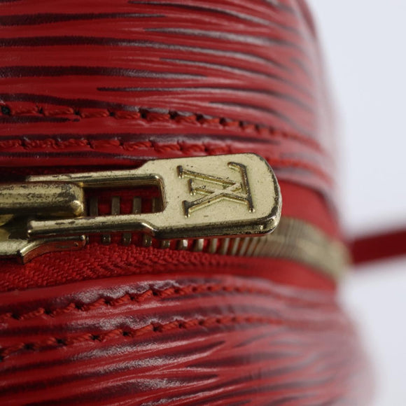 LOUIS VUITTON Epi Jeune Fille MM Shoulder Bag Red M52157 LV Auth 150510