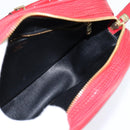 LOUIS VUITTON Epi Jeune Fille MM Shoulder Bag Red M52157 LV Auth 150510-20