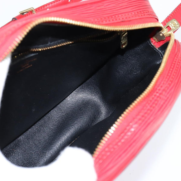 LOUIS VUITTON Epi Jeune Fille MM Shoulder Bag Red M52157 LV Auth 150510