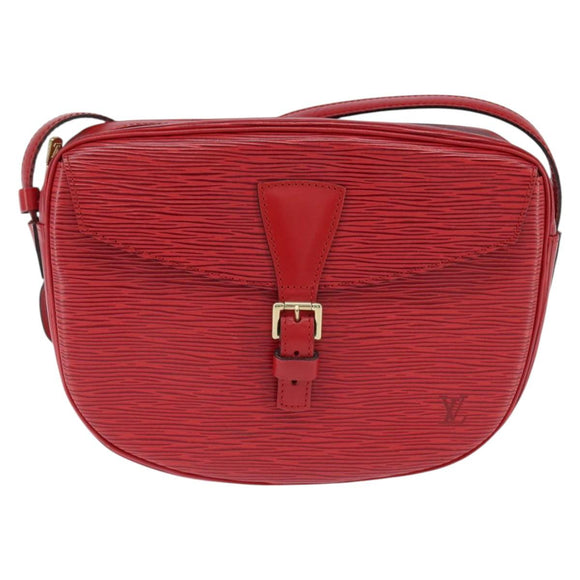 LOUIS VUITTON Epi Jeune Fille MM Shoulder Bag Red M52157 LV Auth 150510