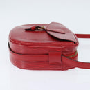 LOUIS VUITTON Epi Jeune Fille MM Shoulder Bag Red M52157 LV Auth 150510-4