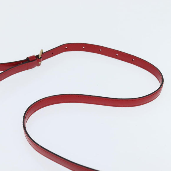 LOUIS VUITTON Epi Jeune Fille MM Shoulder Bag Red M52157 LV Auth 150510