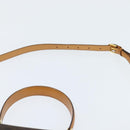 CELINE Macadam Canvas Hand Bag PVC Leather 2way Brown Gold Auth 150512-9