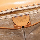 CELINE Macadam Canvas Hand Bag PVC Leather 2way Brown Gold Auth 150512-20