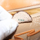 CELINE Macadam Canvas Hand Bag PVC Leather 2way Brown Gold Auth 150512-12